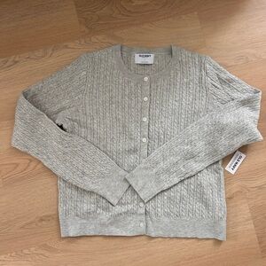 NWT Old Navy Cable Knit Cropped Cardigan